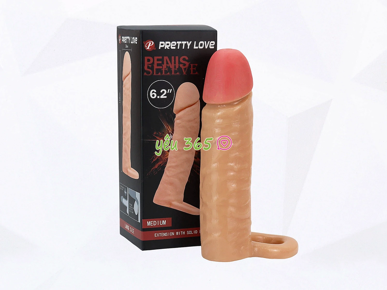Bao cao su đôn dên Pretty Love có vòng đeo cố định