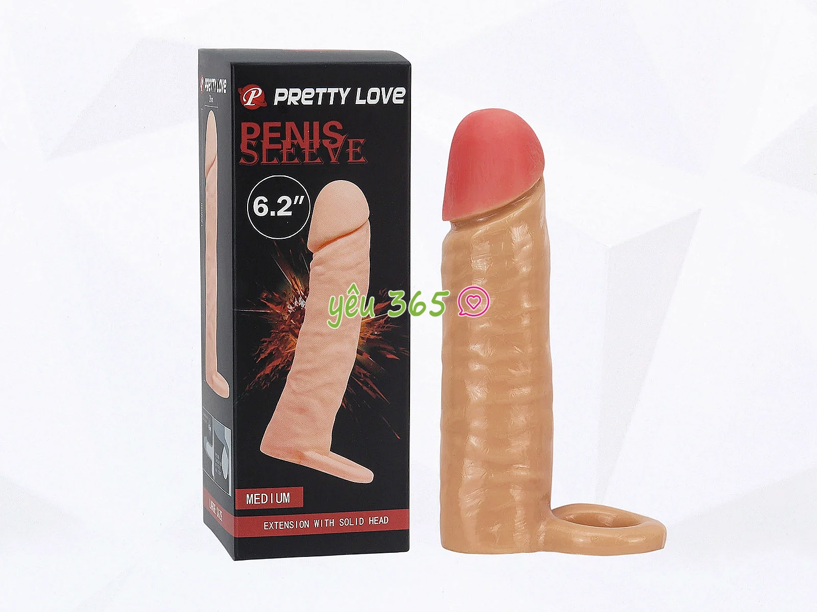 Bao cao su đôn dên Pretty Love có vòng đeo cố định