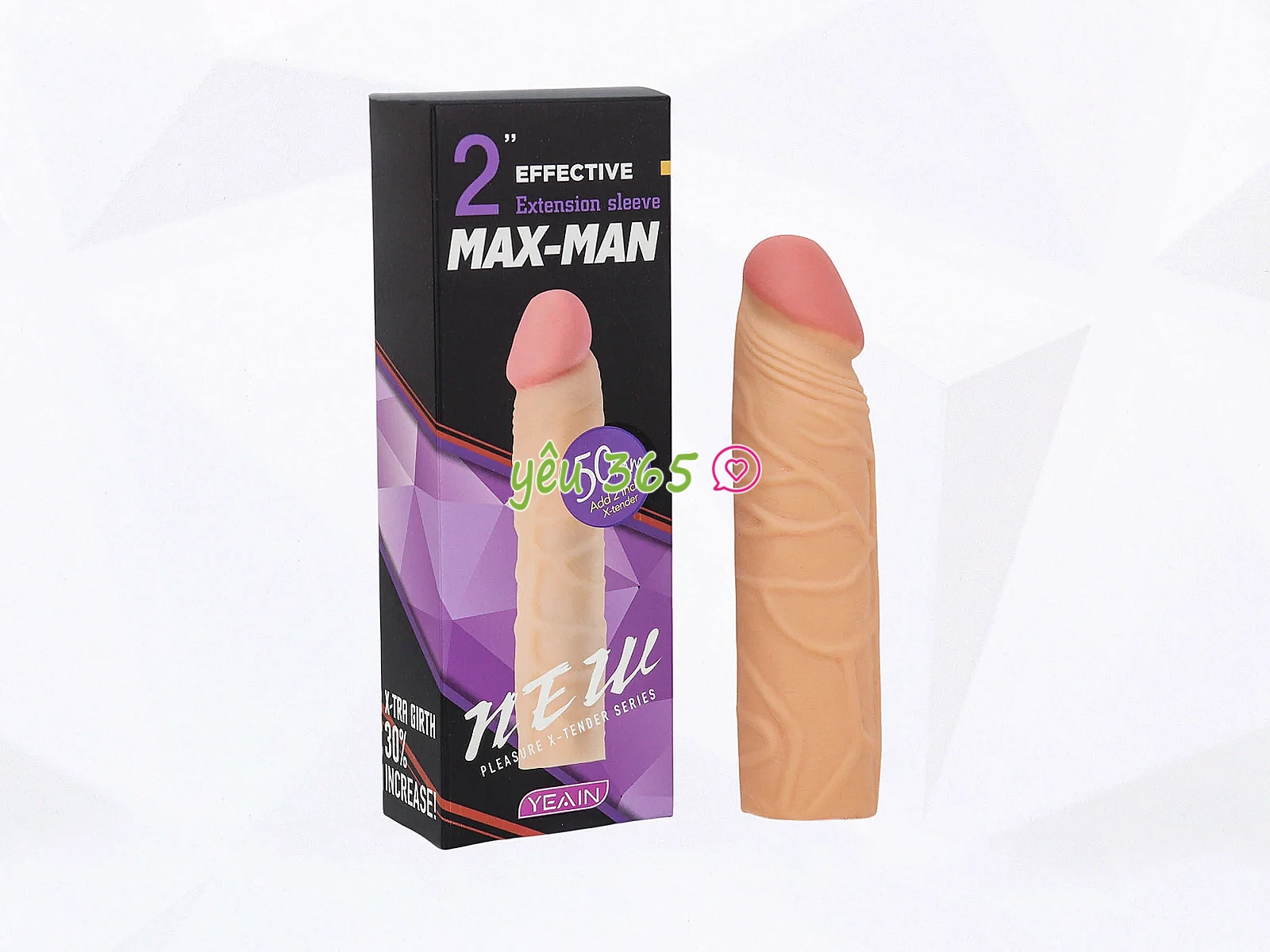 Bao cao su đôn dên Max Man đôn 5cm nhiều gân nổi