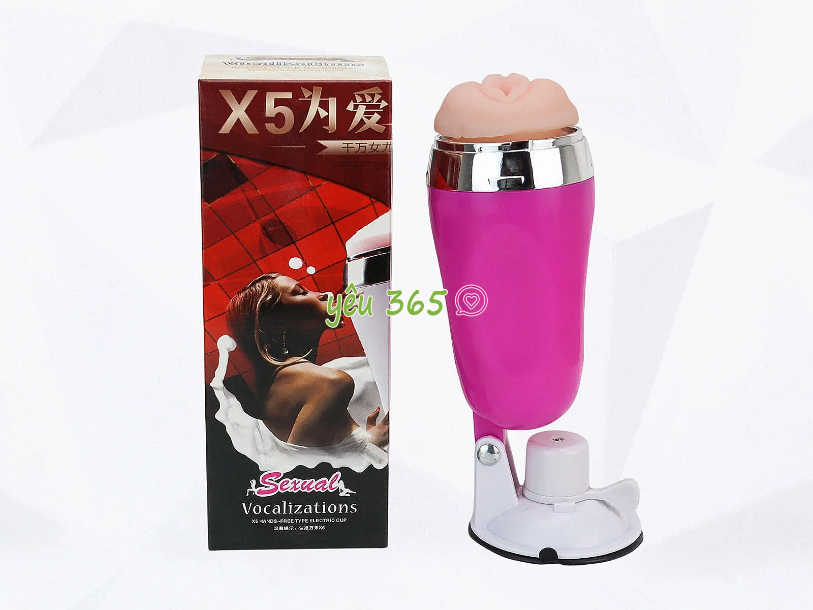 Âm đạo giả X5 Cup có đế không rung