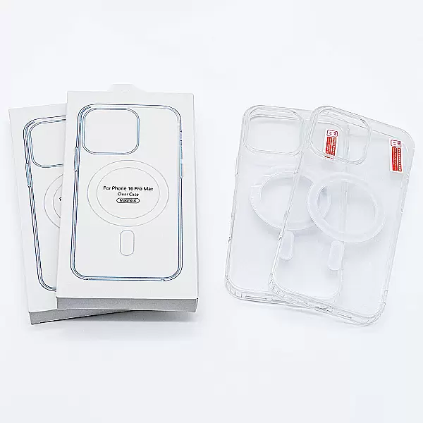 Ốp lưng iPhone 16 Pro Max Clear Case Magnetic trong suốt