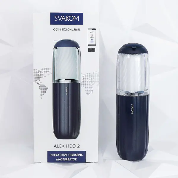 Âm đạo giả Svakom Alex Neo 2 rung thụt điều khiển điện thoại