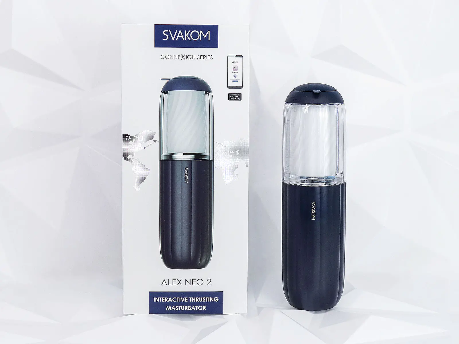 &Acirc;m đạo giả Svakom Alex Neo 2 rung thụt điều khiển điện thoại