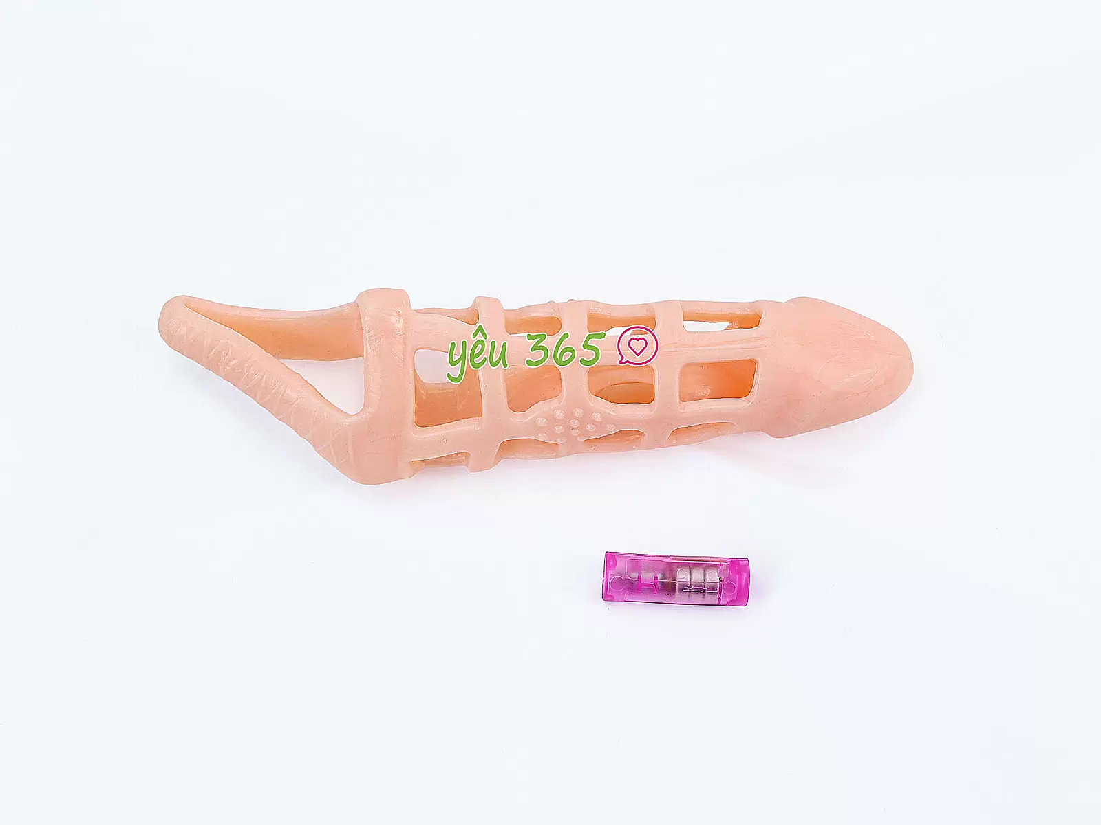 Bao cao su donzen lưới MEN Extension có quai đeo thân rung