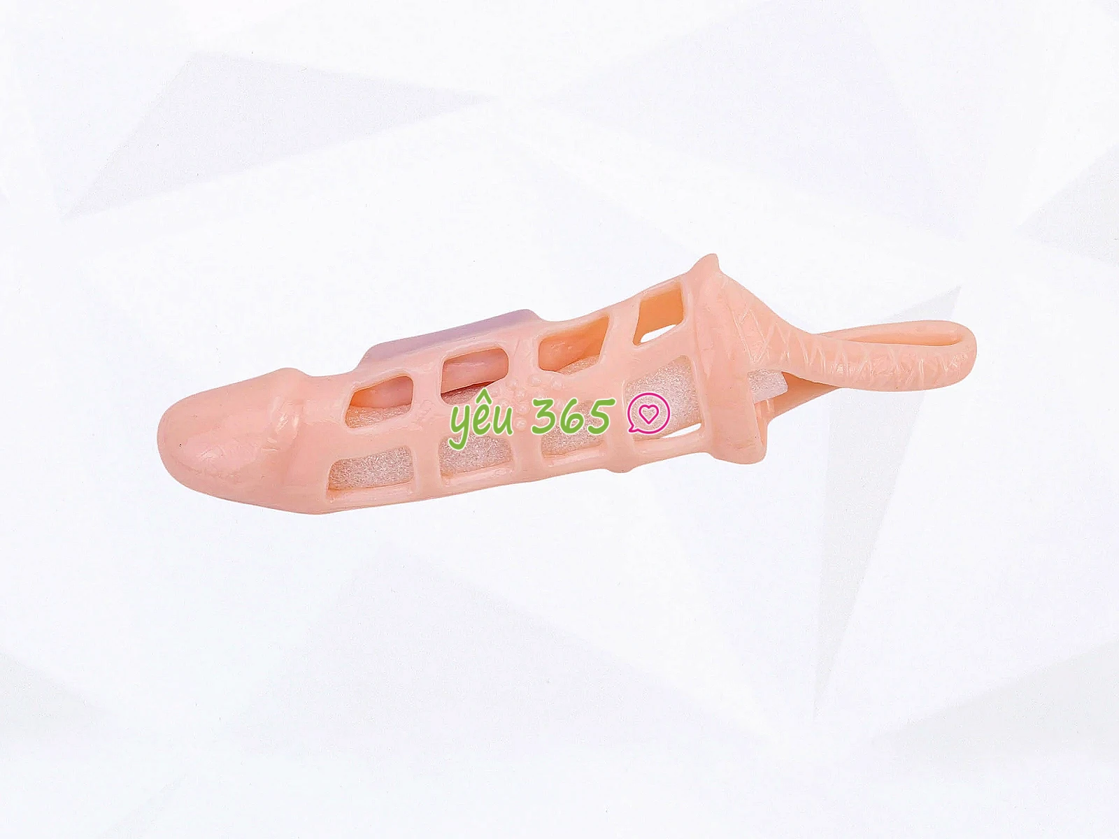 Bao cao su donzen lưới MEN Extension có quai đeo thân rung