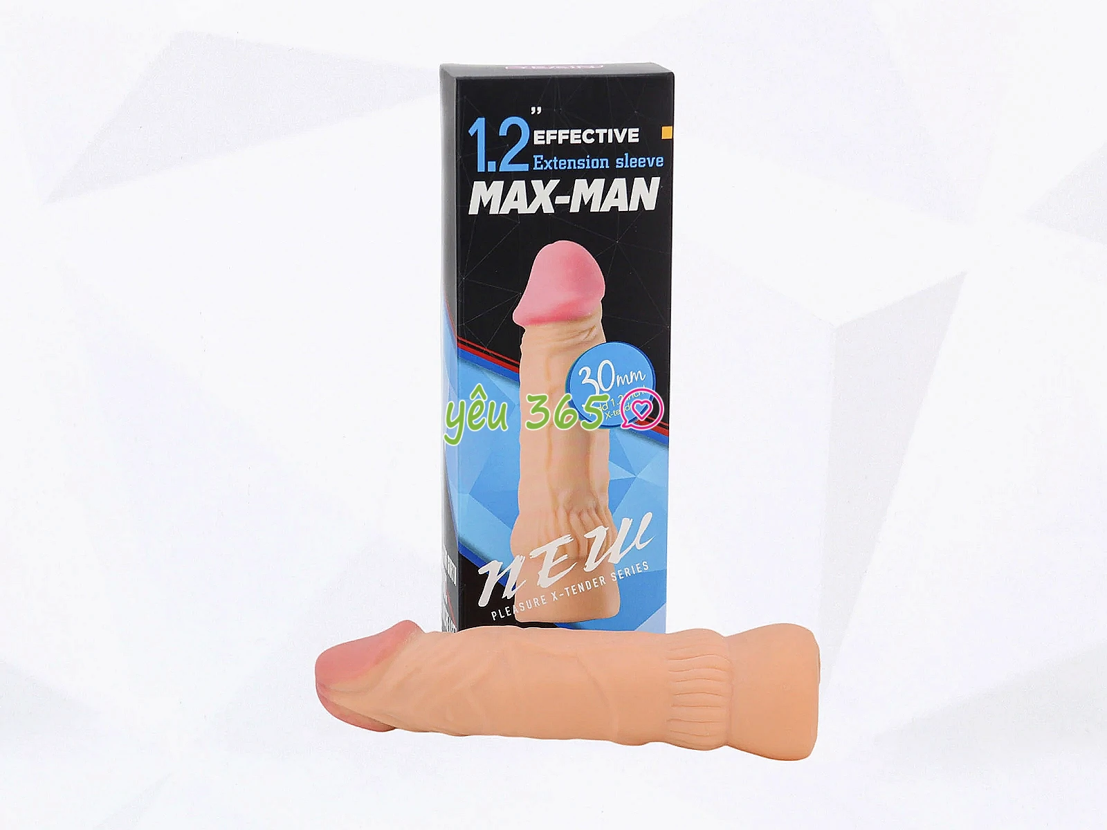 Bao cao su đôn dên Max Man tăng 3cm kích thước tạo cảm giác mới lạ