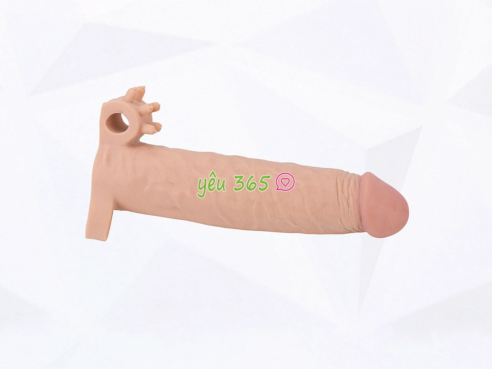 Bao cao su đôn dên Pleasure X-Tender có quai đeo rung gốc