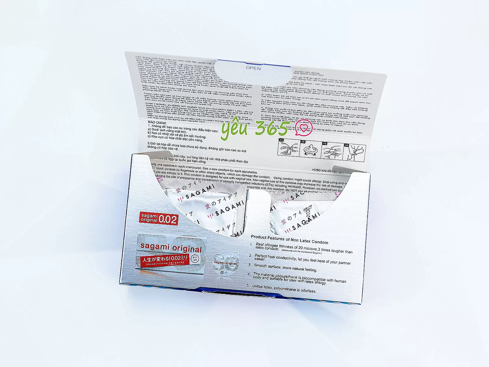 Bao cao su Sagami tight fit hộp 12 bao