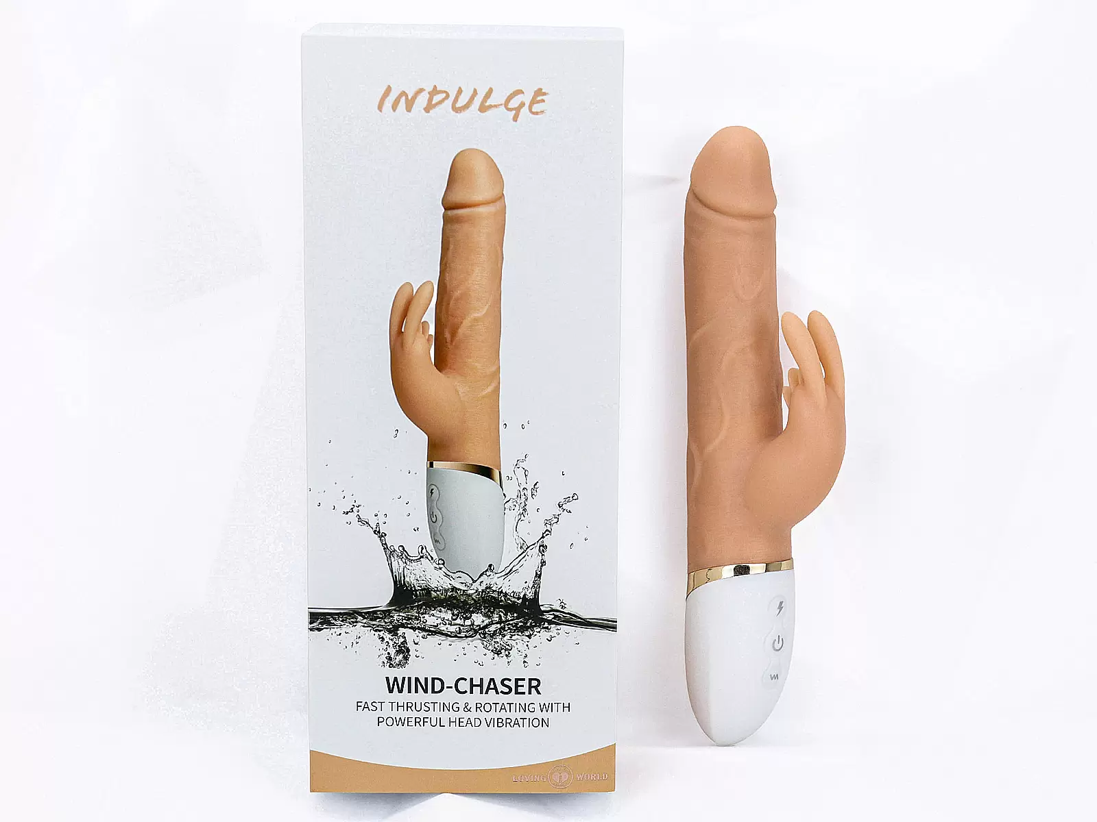 Dương vật giả đa năng rung thụt ngoáy Indulge Wind-Chaser