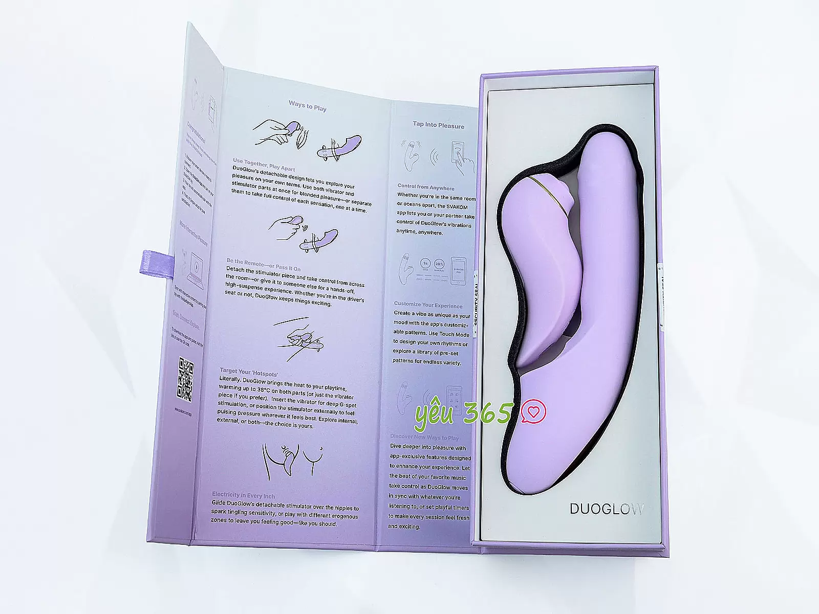 Máy massage điểm G Svakom Duoglow đa năng điều khiển từ xa qua App