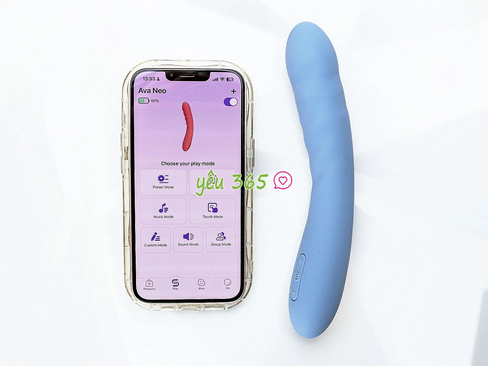 Máy massage Svakom Ava Neo kết nối qua App rung thụt đa chế độ