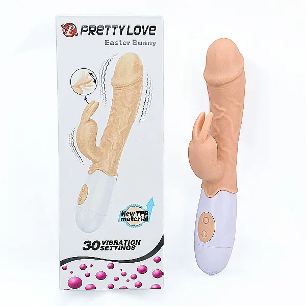 Dương vật giả đa năng có nhánh Easter Bunny rung nhiều chế độ