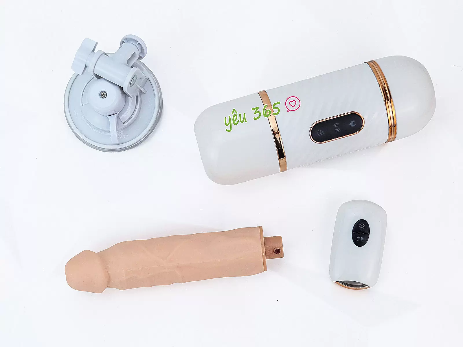 Dương vật giả rung thụt phát nhiệt Cyclone Fire điều khiển từ xa