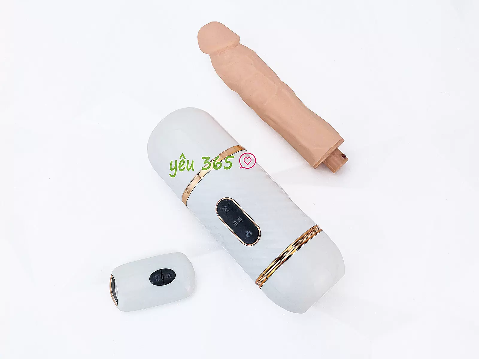 Dương vật giả rung thụt phát nhiệt Cyclone Fire điều khiển từ xa