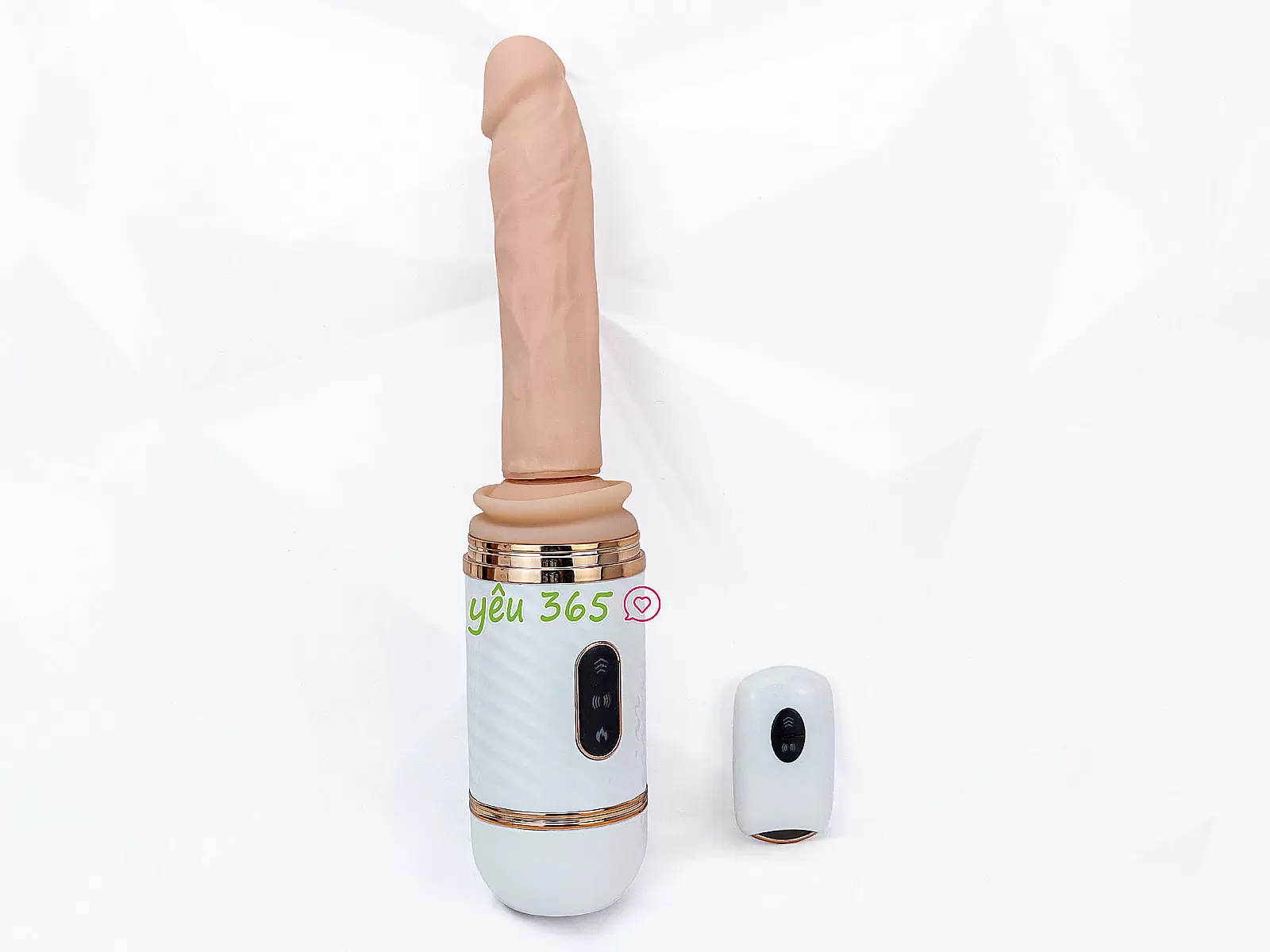 Dương vật giả rung thụt phát nhiệt Cyclone Fire điều khiển từ xa