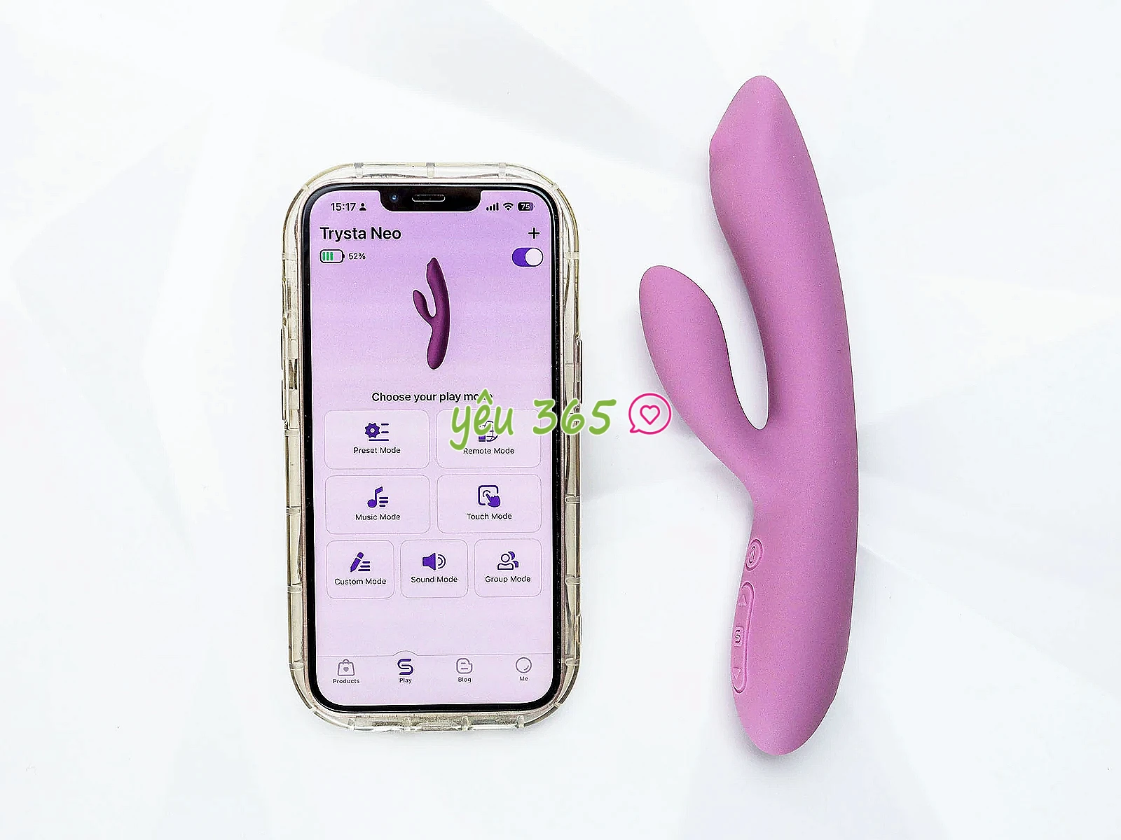 Máy mát xa điểm G Svakom Trysta Neo với bi lăn điều khiển qua APP