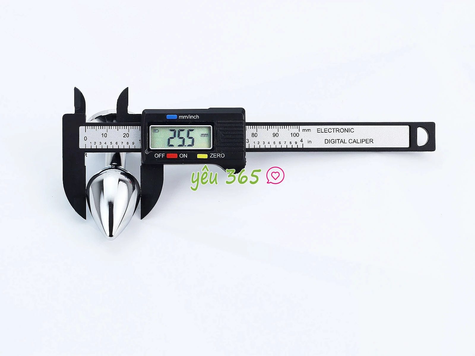 Đồ chơi kích hậu Inox size 2.55 cm đế pha lê nhiều màu sắc