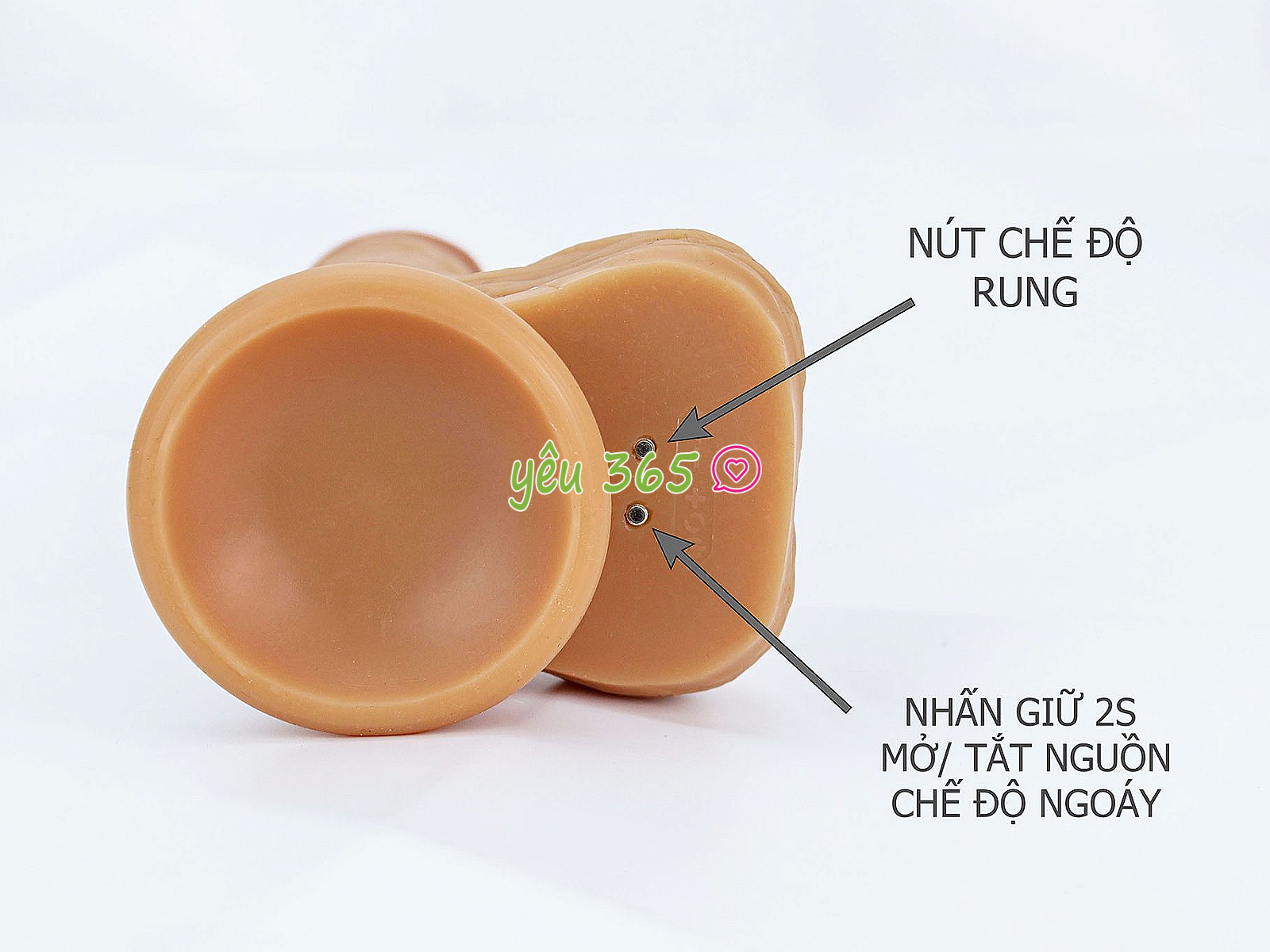 Dương vật giả có đế YEAIN Devil kèm dây đeo pin sạc điều khiển từ xa