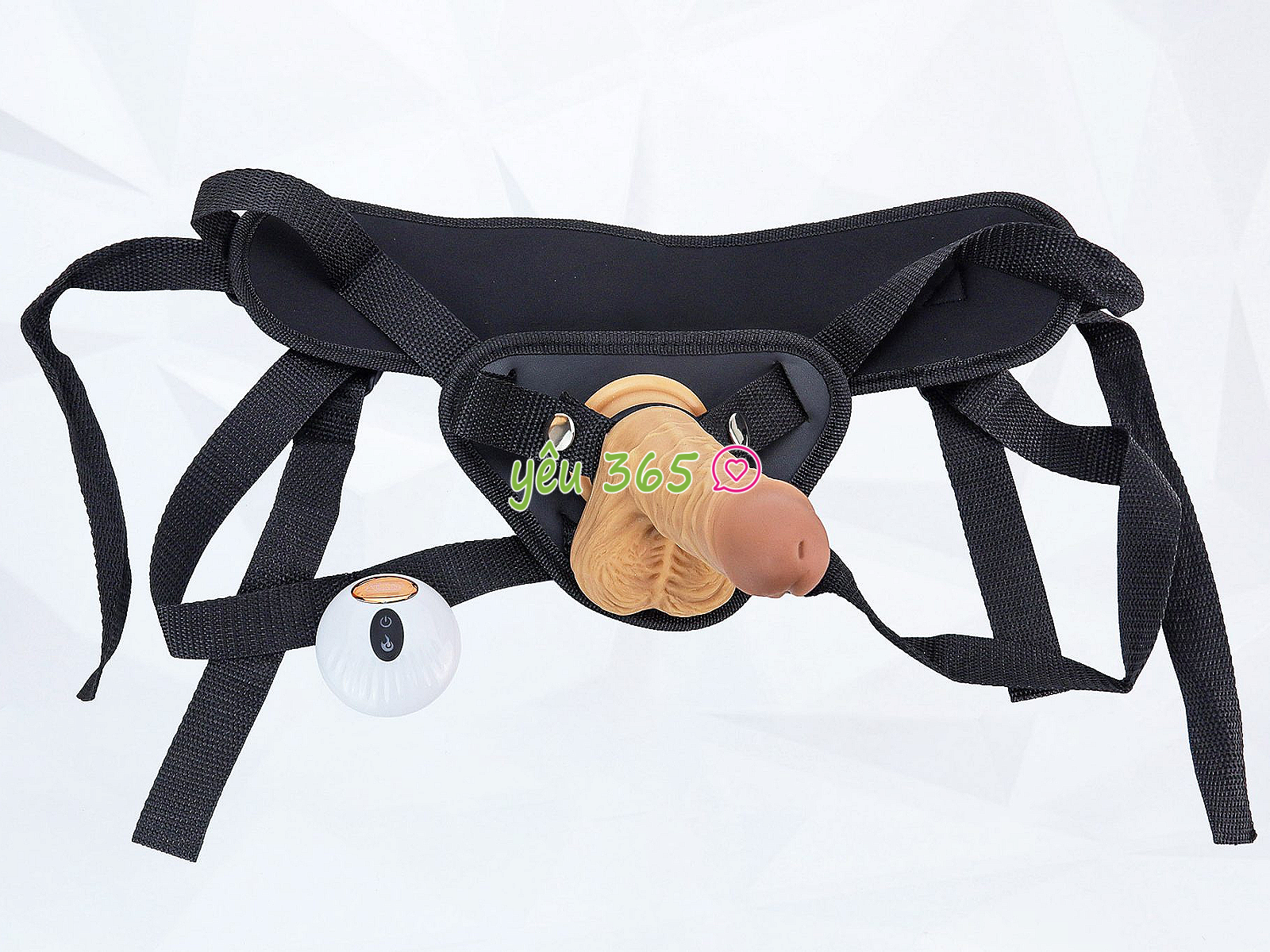 Dương vật giả có đế YEAIN Devil kèm dây đeo pin sạc điều khiển từ xa