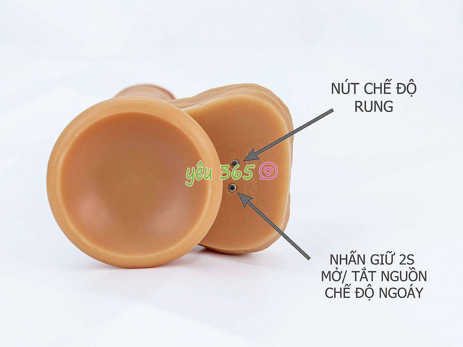 Dương vật giả có đế YEAIN Devil kèm dây đeo pin sạc điều khiển từ xa