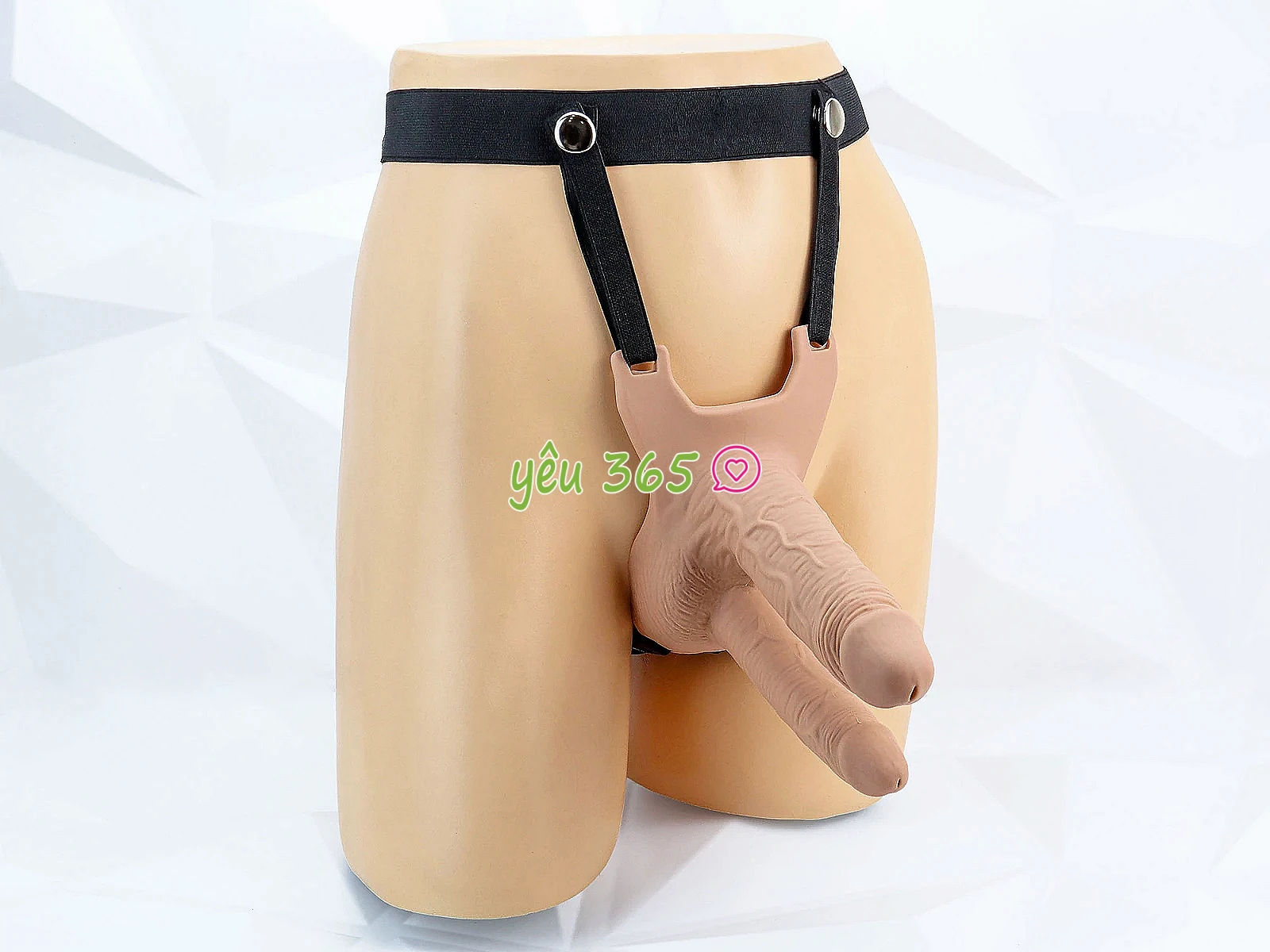 Dương vật giả 2 đầu có dây đeo Long Love