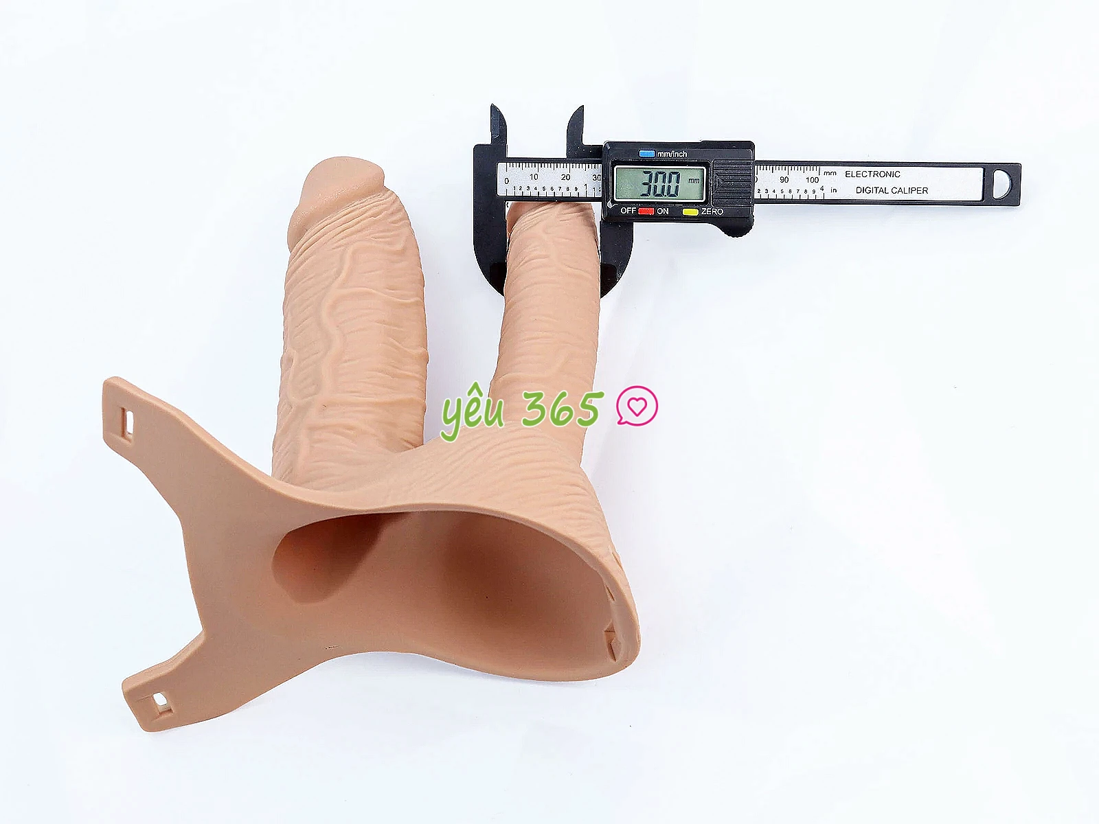 Dương vật giả 2 đầu có dây đeo Long Love