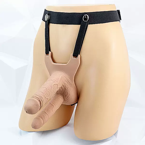 Dương vật giả 2 đầu có dây đeo Long Love