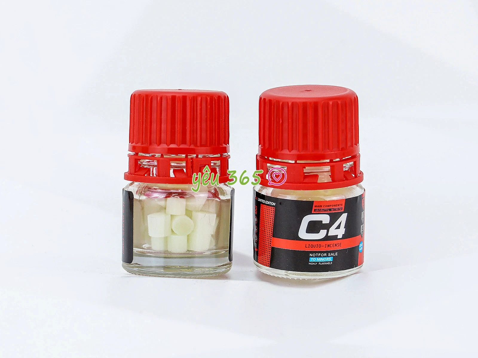 Chai hít khô C4 đỏ dạng viên giúp hưng phấn và tăng cường cảm nhận giác quan chỉ sau vài giây