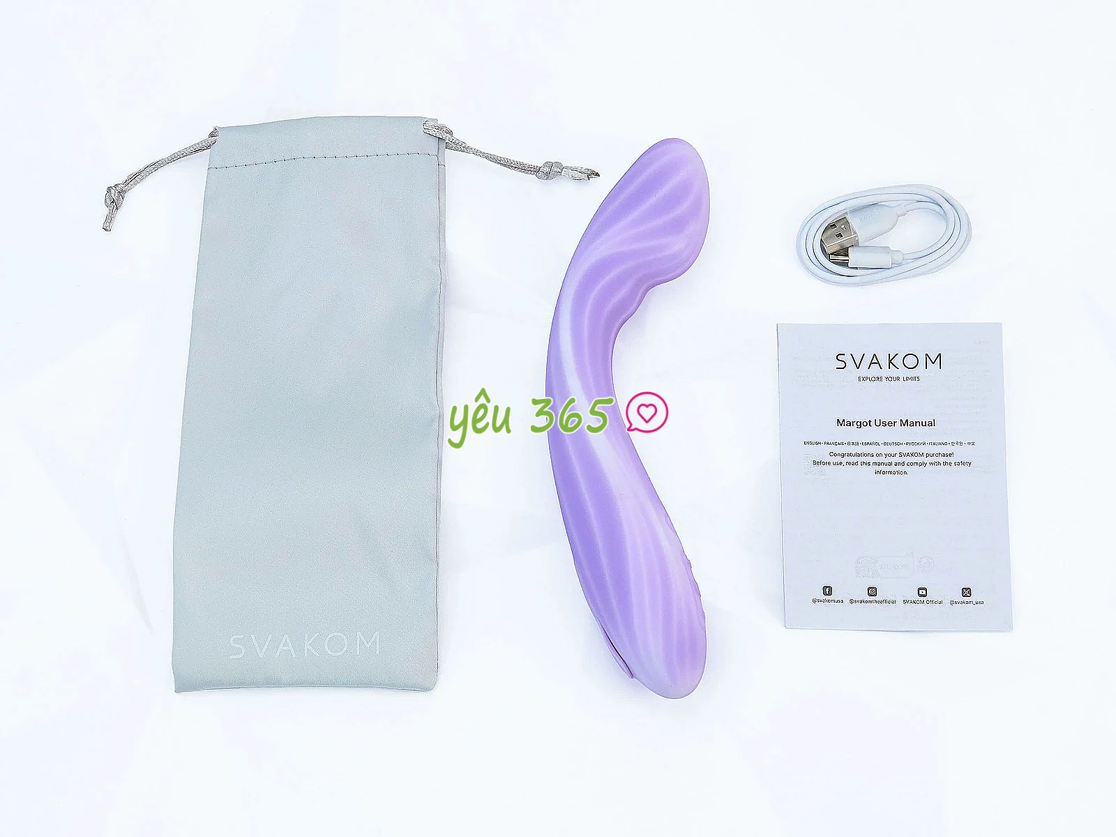 Máy massage Svakom Margot nhiều chế độ rung kết nối từ xa qua App điện thoại