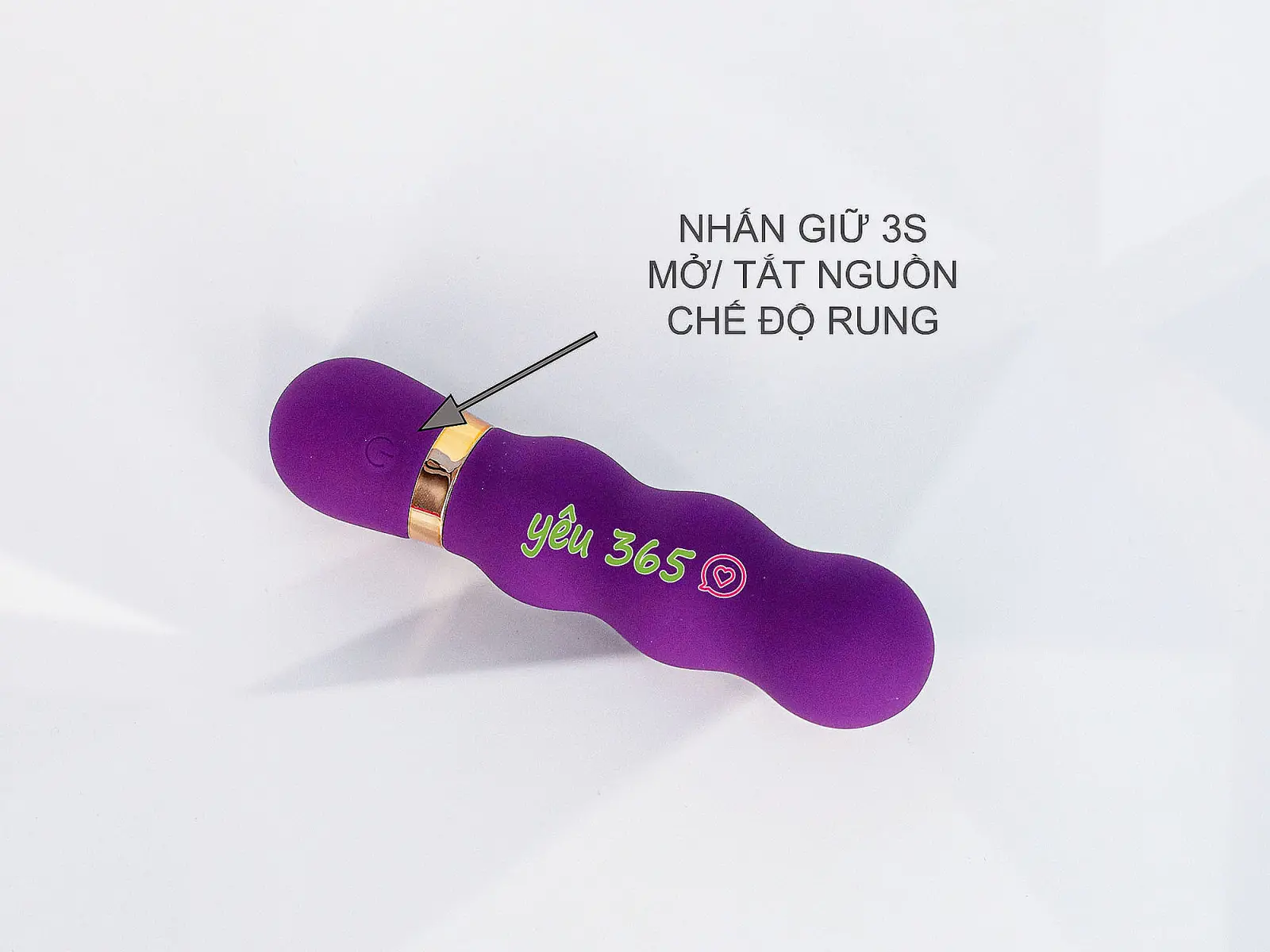 Máy mát xa hậu môn 3 khấc kích thích pin sạc