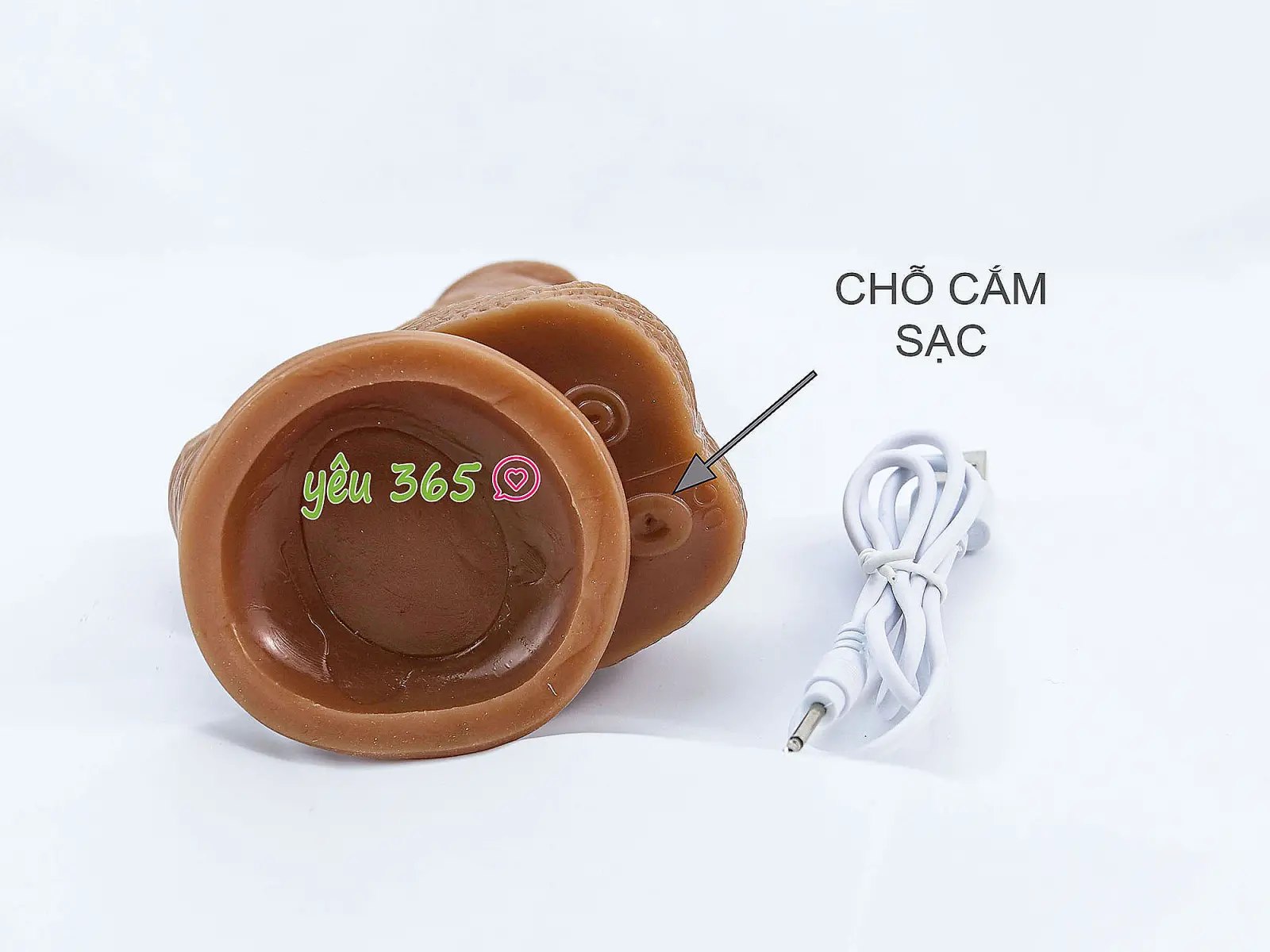 Dương vật giả có đế 2 đầu rung - thụt - ngoáy điều khiển từ xa