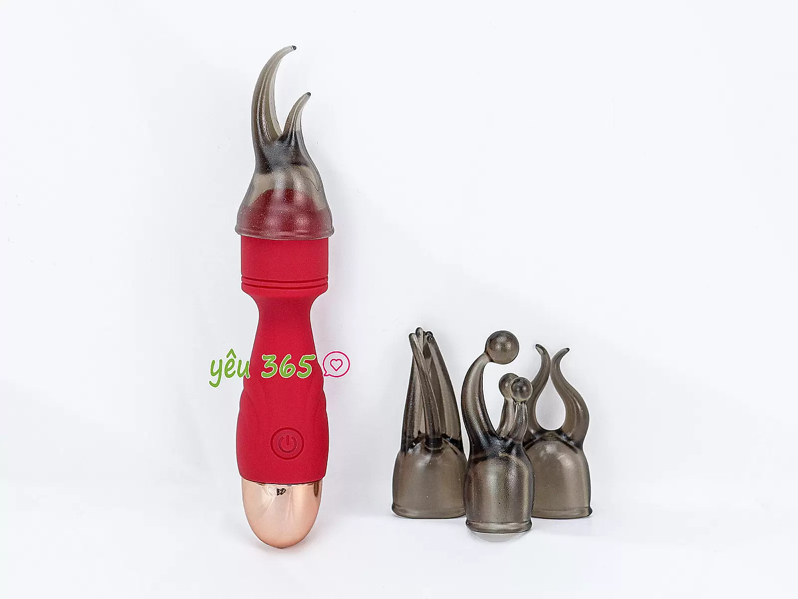 Mát xa điểm G mini kèm 4 đầu nhỏ gọn pin sạc