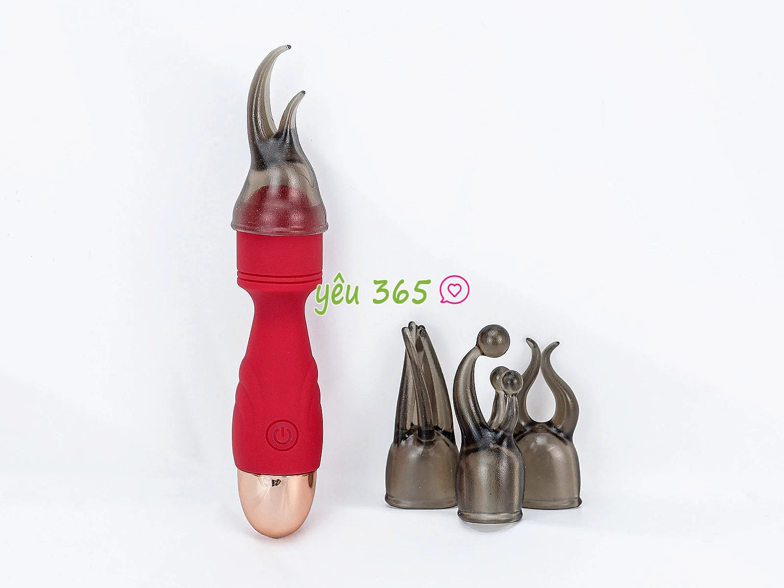 Mát xa điểm G mini kèm 4 đầu nhỏ gọn pin sạc
