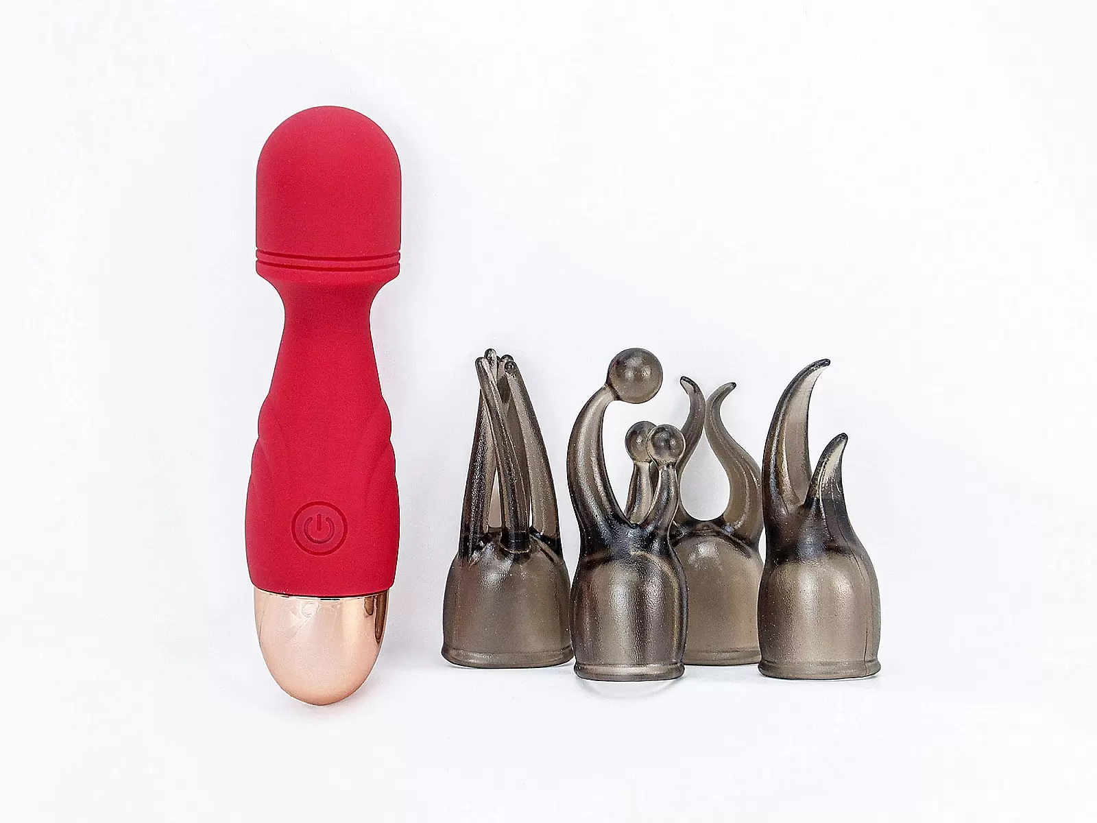Mát xa điểm G mini kèm 4 đầu nhỏ gọn pin sạc
