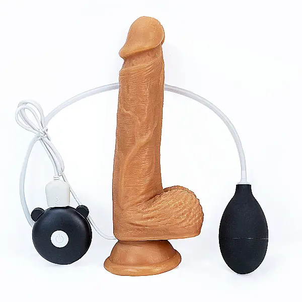 Dương vật giả có đế silicon Dildo rung xuất tinh