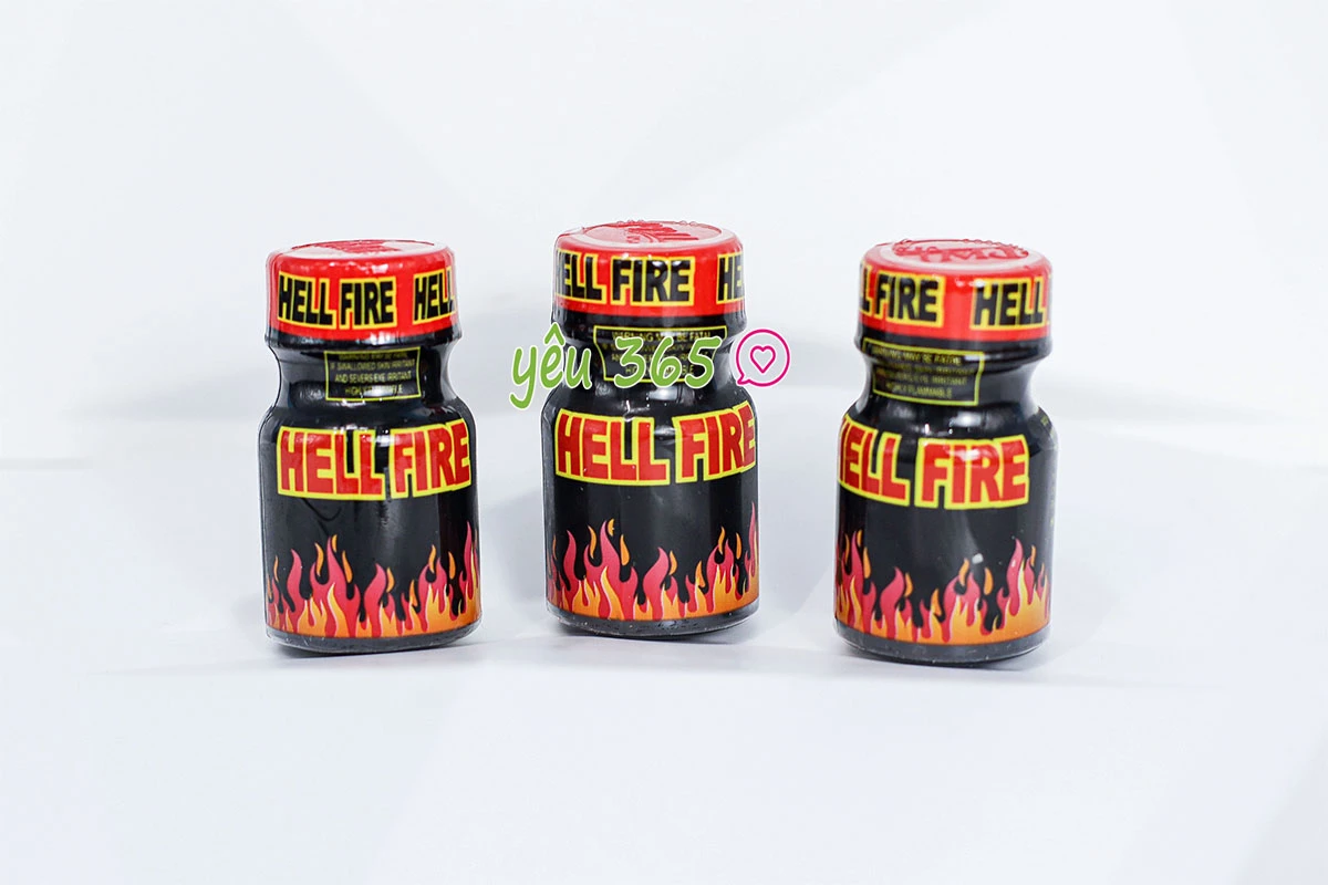 Chai hít Popper Hell Fire 10ml tăng cảm giác hưng phấn