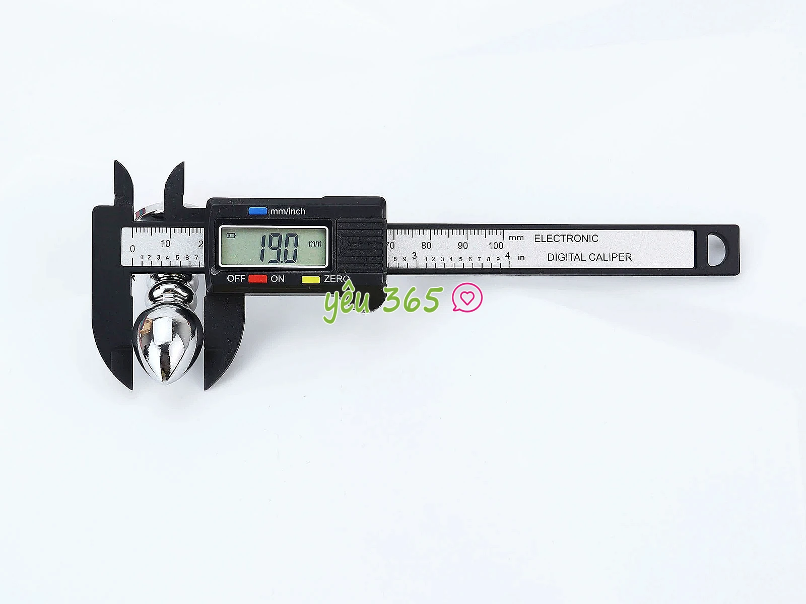 Đồ chơi kích hậu Inox xoắn ốc đuôi pha lê màu cam