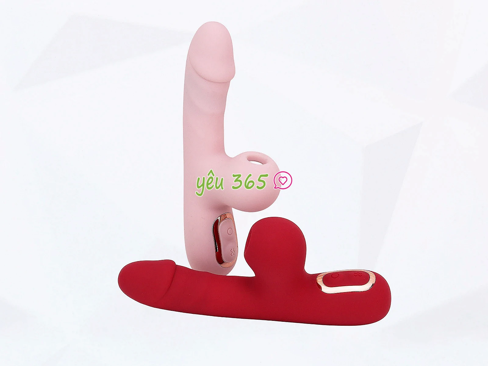 Dương vật giả đa năng Milly có nhánh phụ rung hút cầm tay nhỏ gọn