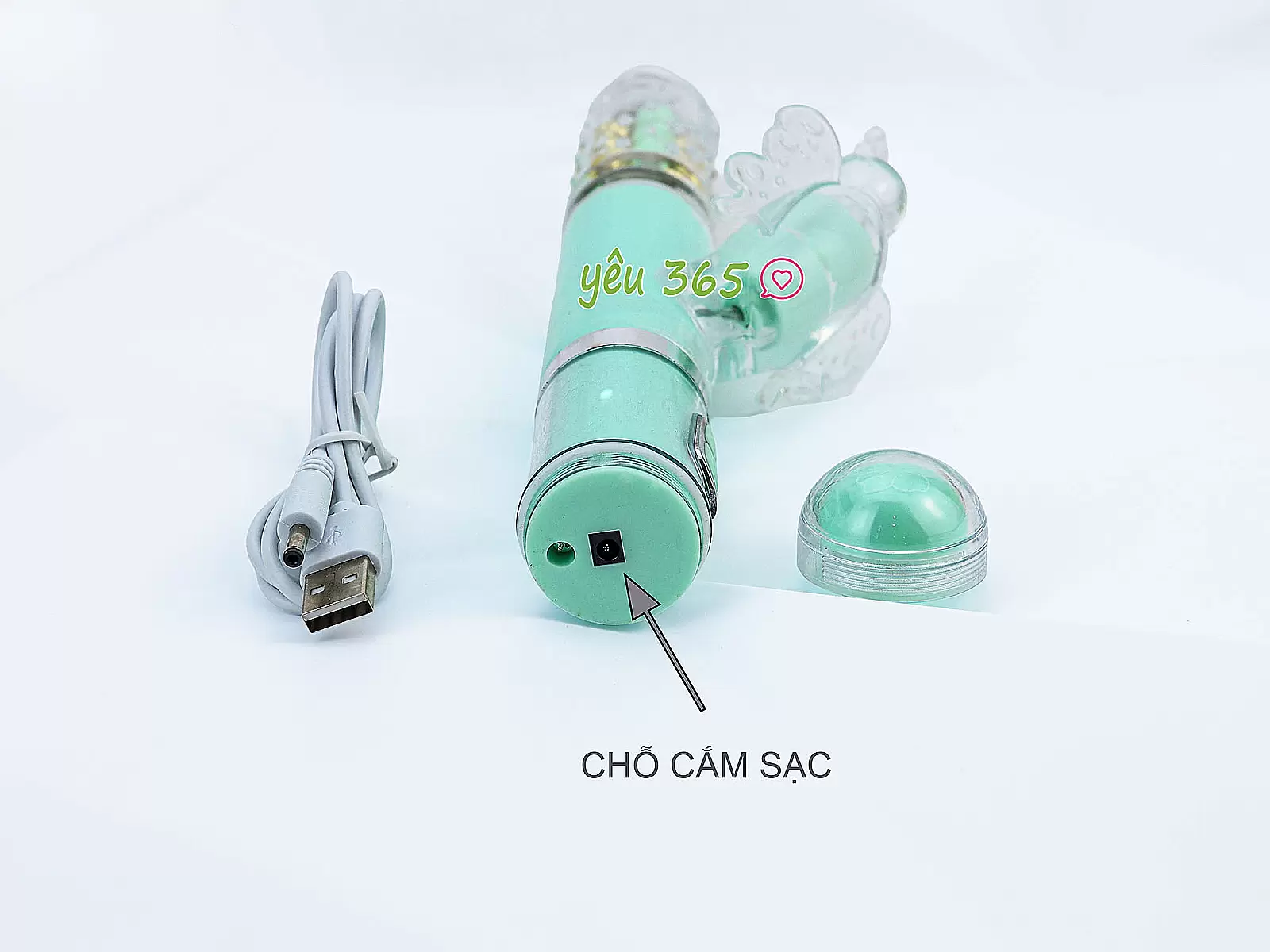 Dương vật giả đa năng rung thụt xoay bi có nhánh Mazarine