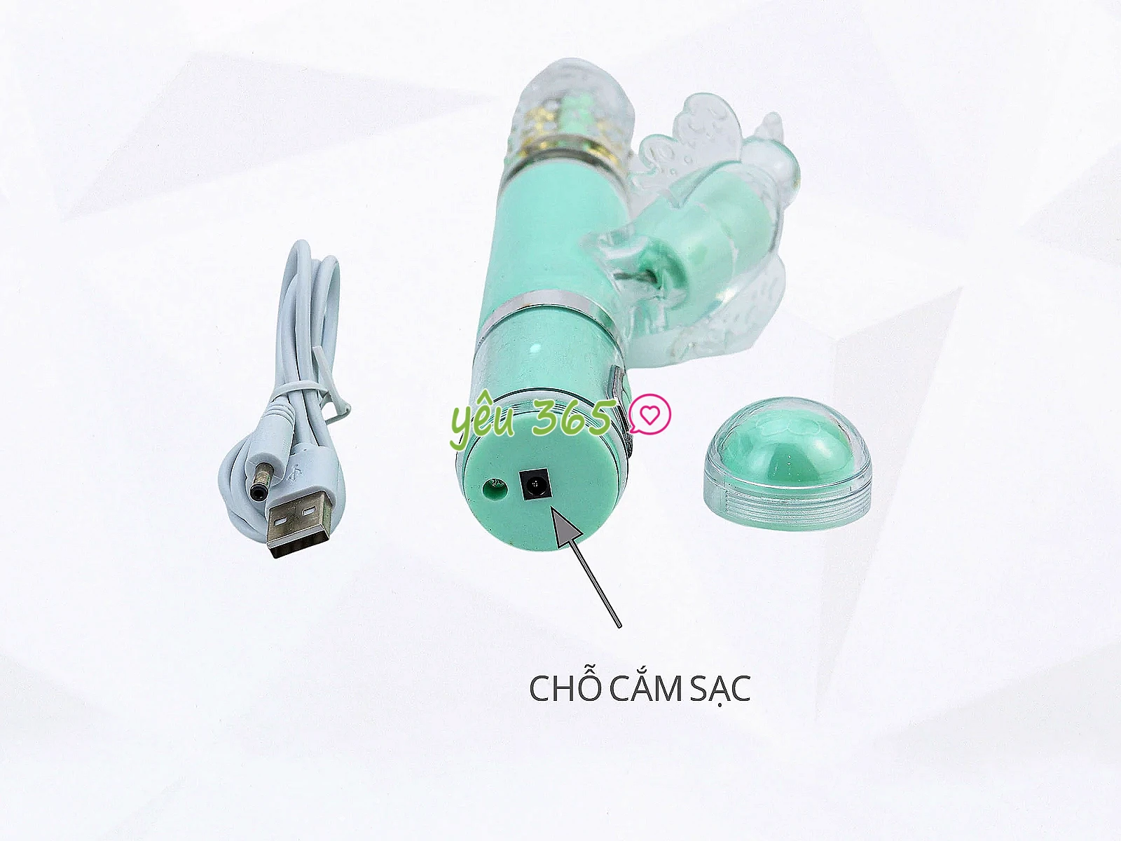 Dương vật giả đa năng rung thụt xoay bi có nhánh Mazarine