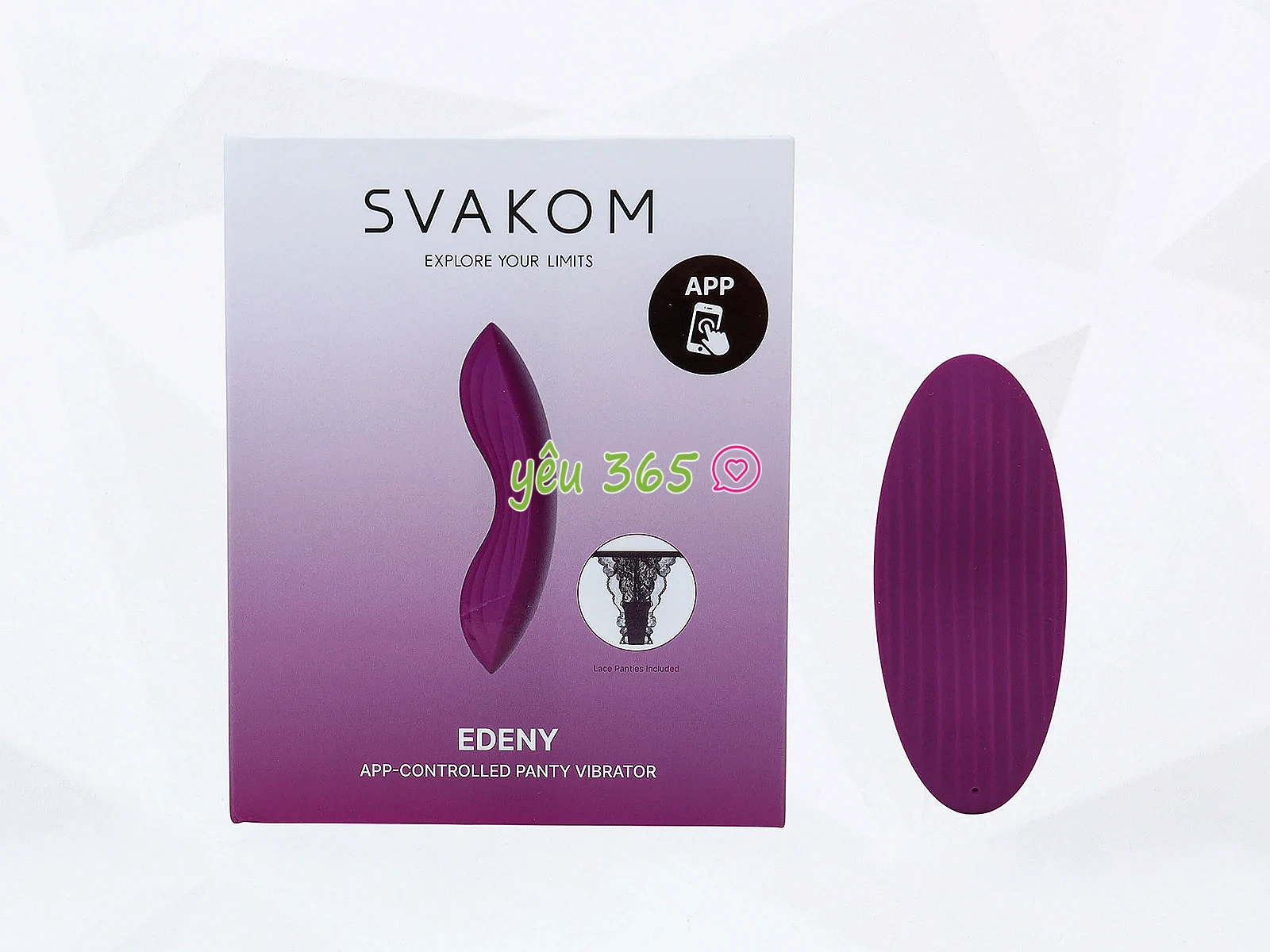 Máy mát xa Lưỡi rung Svakom Edeny siêu mềm điều khiển qua app, có quần lót