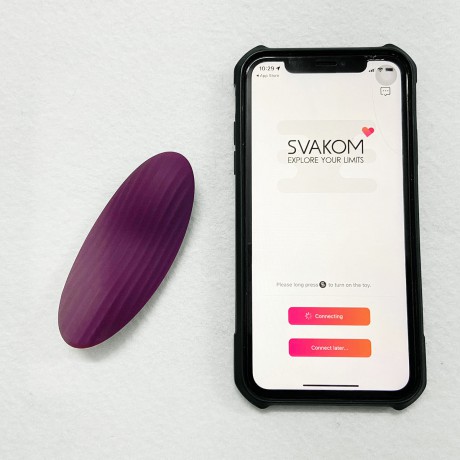 Máy mát xa Lưỡi rung Svakom Edeny Echo Neo siêu mềm điều khiển qua app, có quần lót