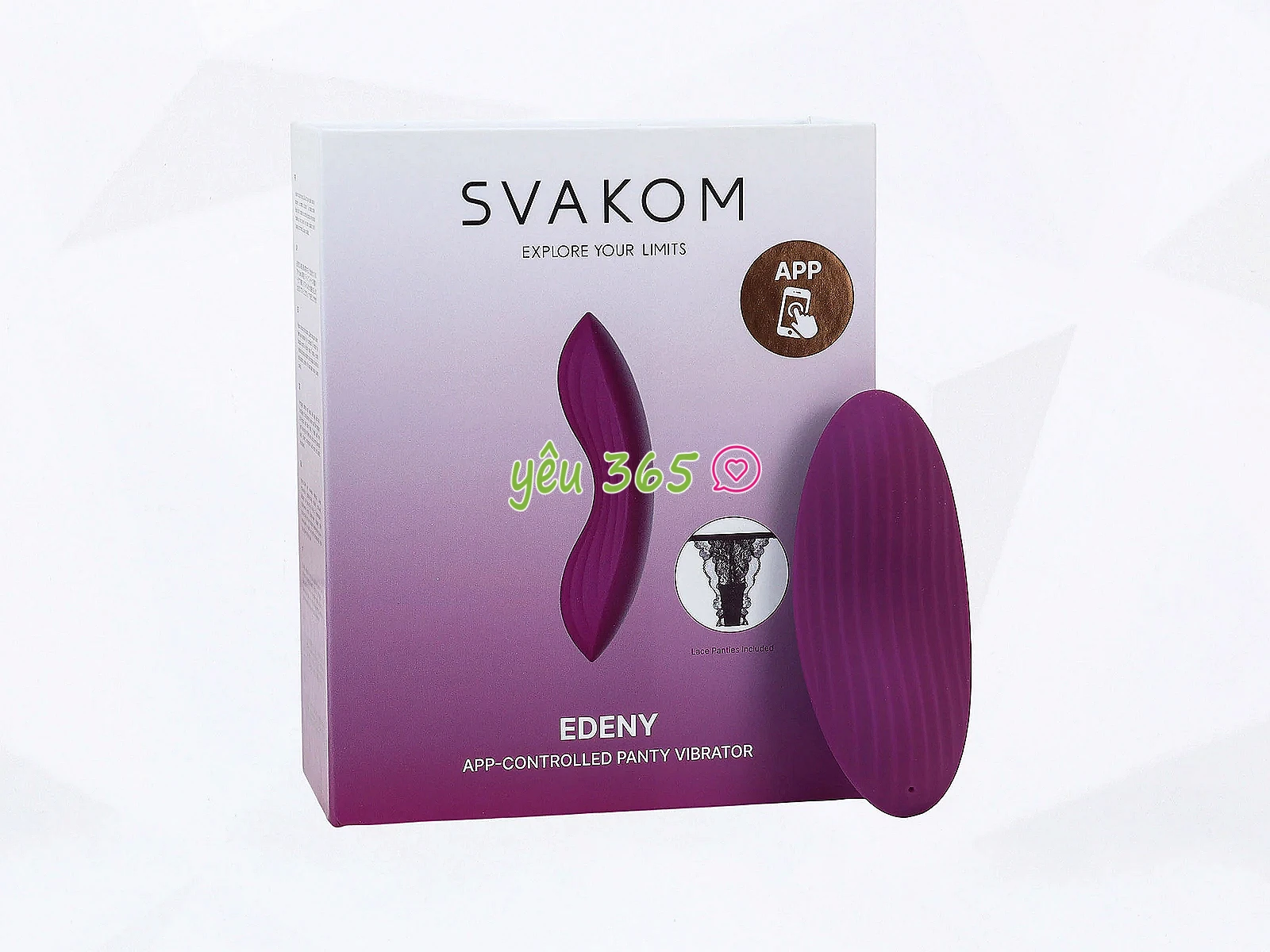 Máy mát xa Lưỡi rung Svakom Edeny siêu mềm điều khiển qua app, có quần lót