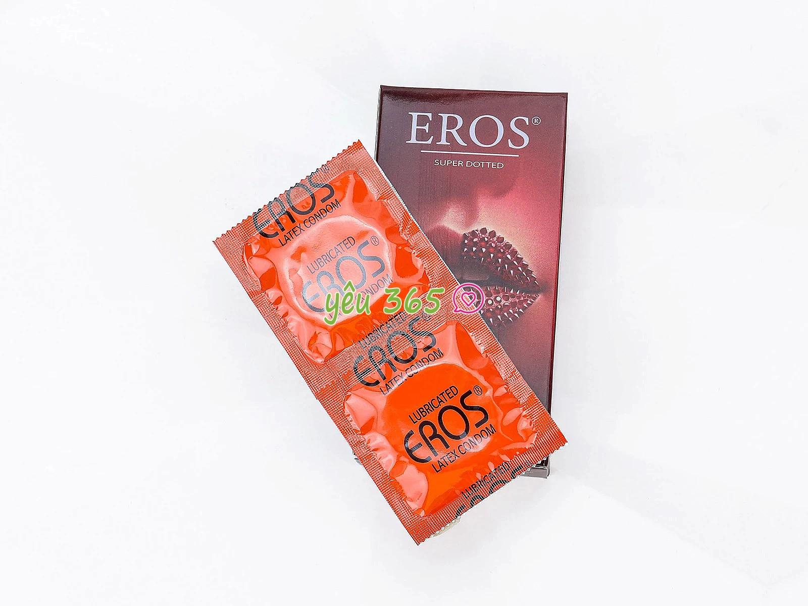 Bao cao su EROS Super Dotted tăng khoái cảm với thiết kế gai nổi độc đáo