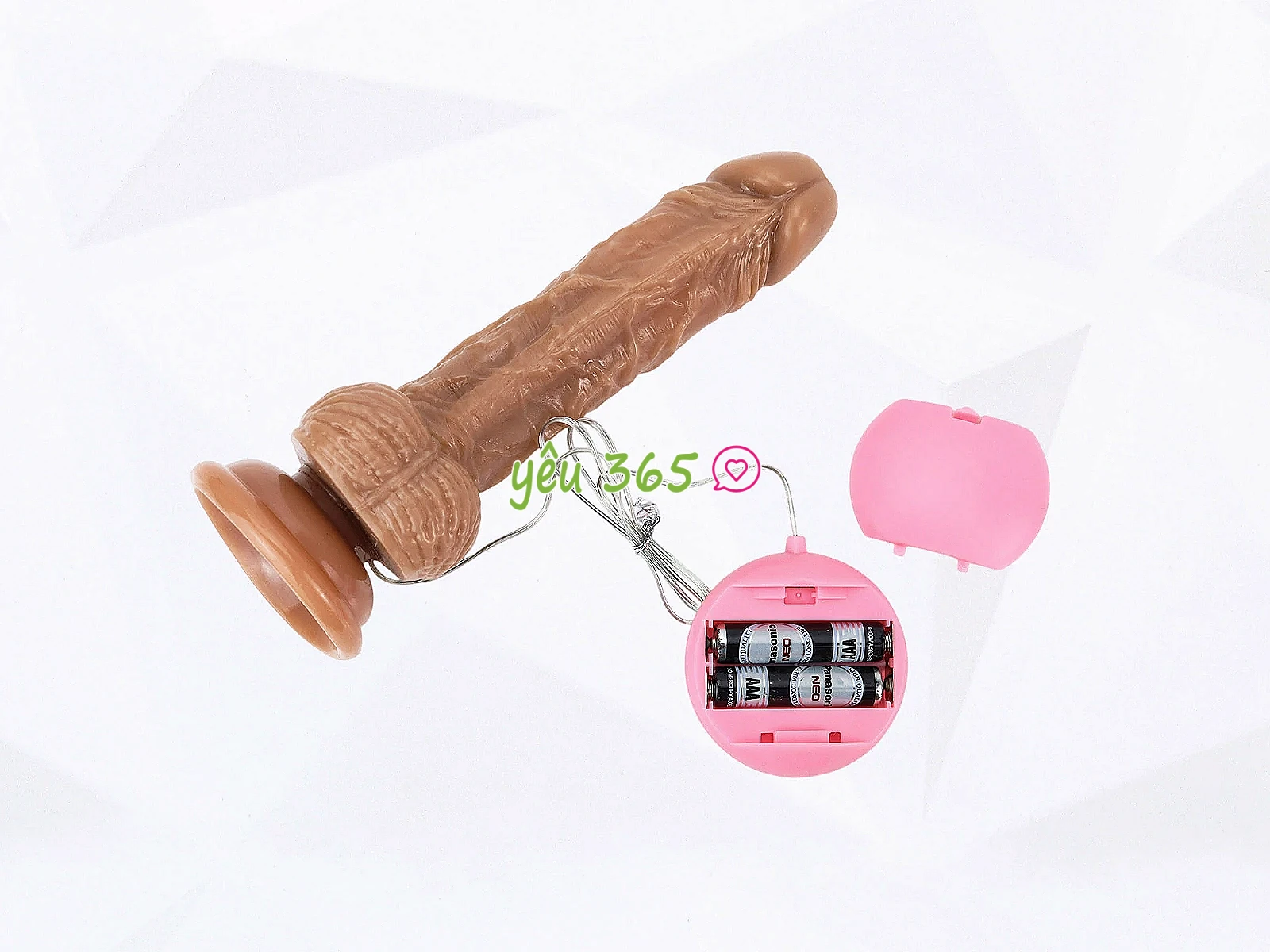 Dương vật giả dây đeo có bìu kèm điều khiển rung nhiều chế độ