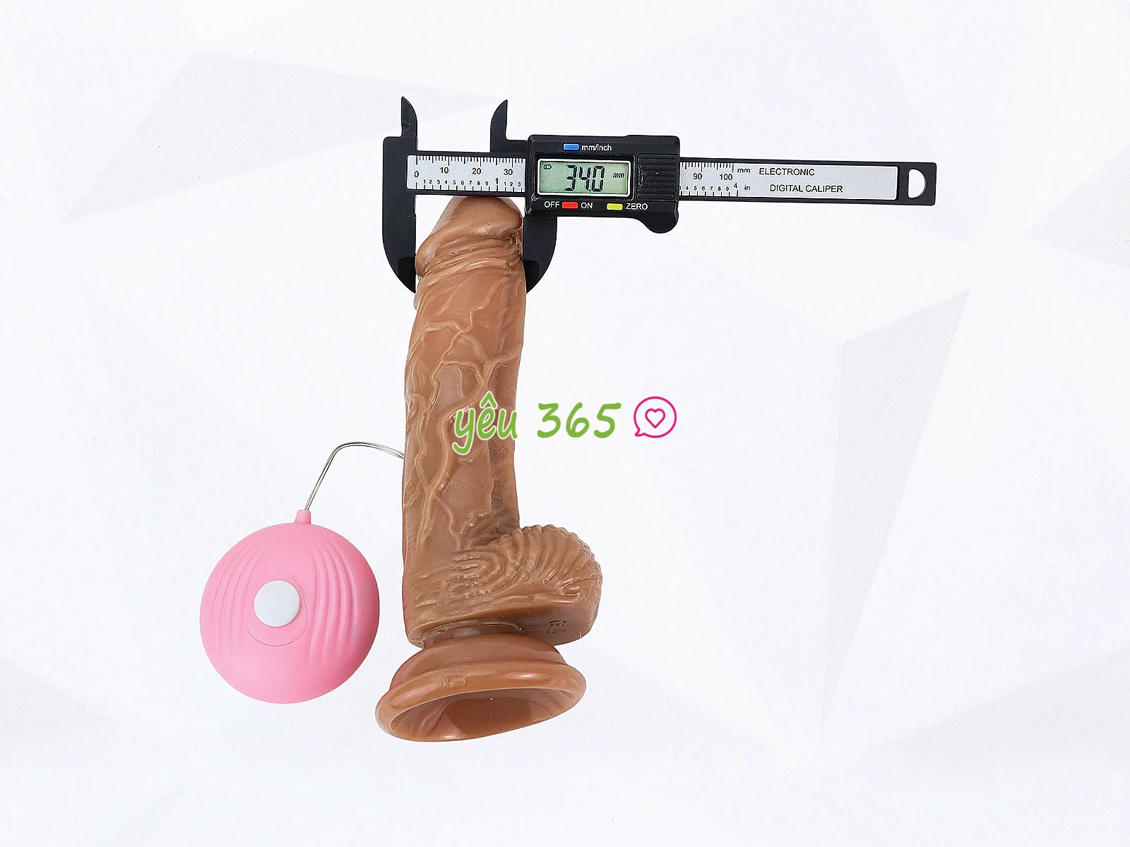 Dương vật giả dây đeo có bìu kèm điều khiển rung nhiều chế độ