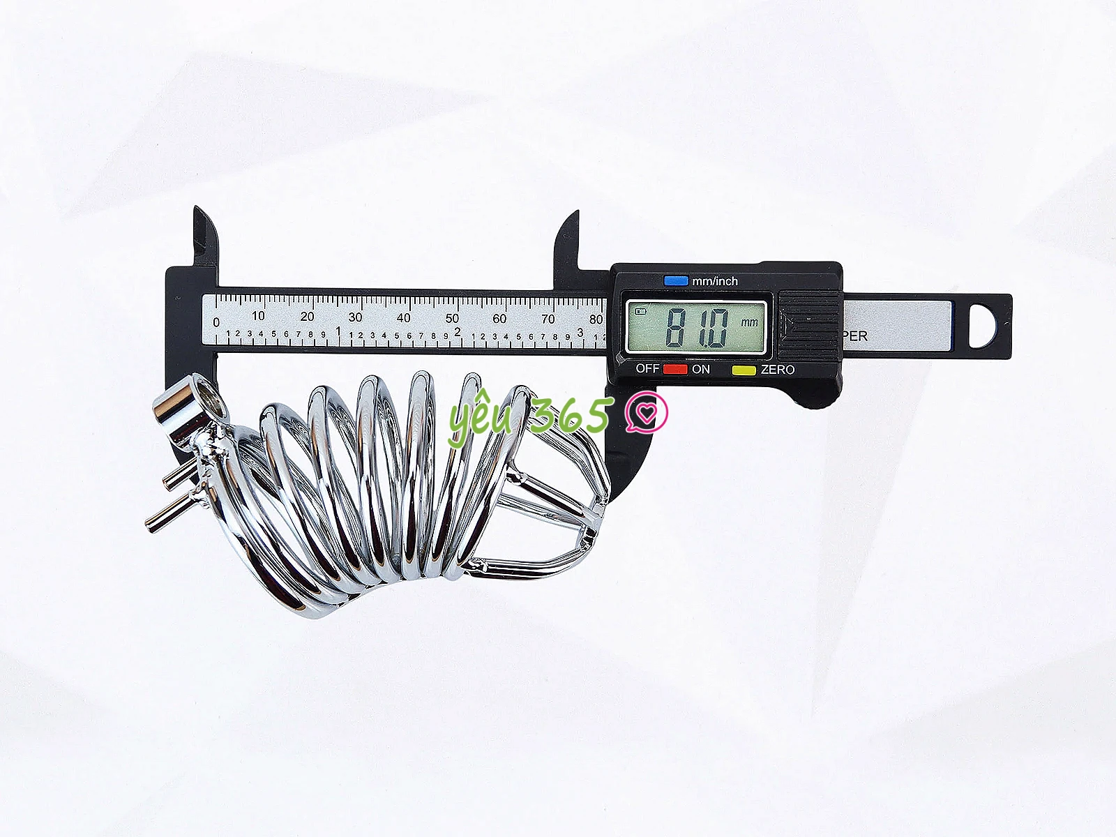 Dụng cụ bạo dâm khóa dương vật inox thiết kế lồng kim loại kèm ổ khoá