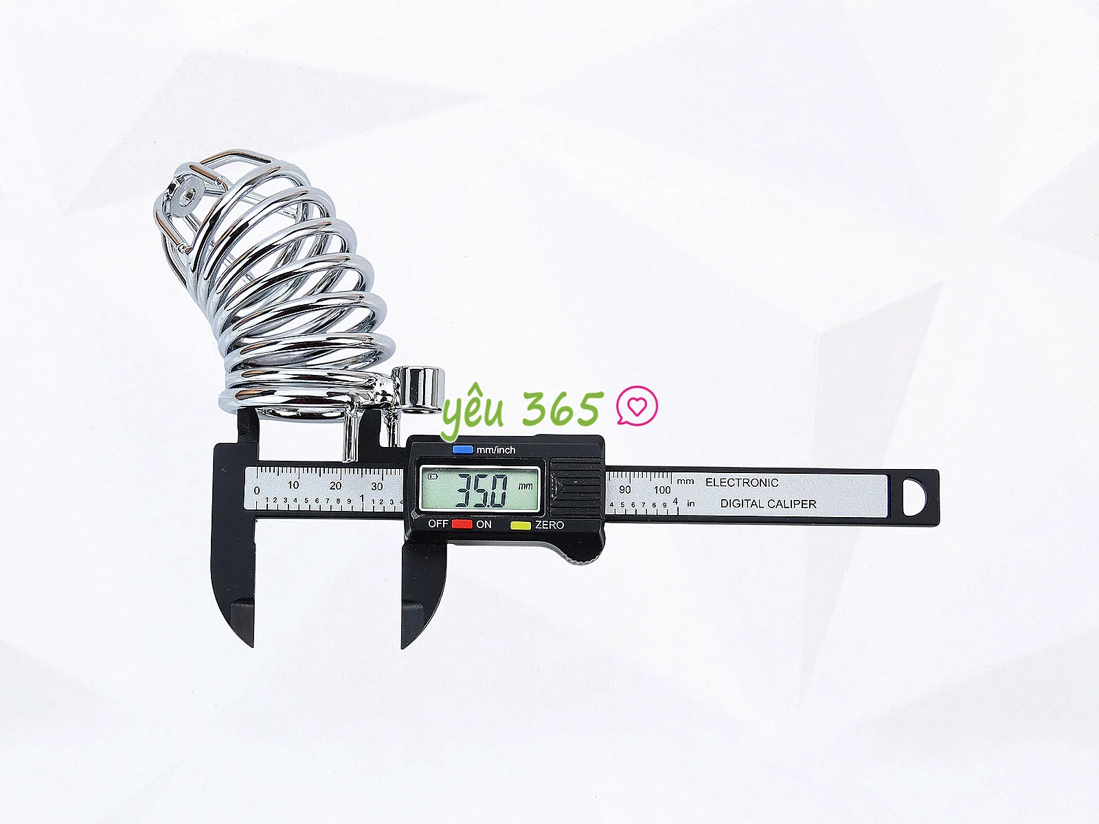 Dụng cụ bạo dâm khóa dương vật inox thiết kế lồng kim loại kèm ổ khoá