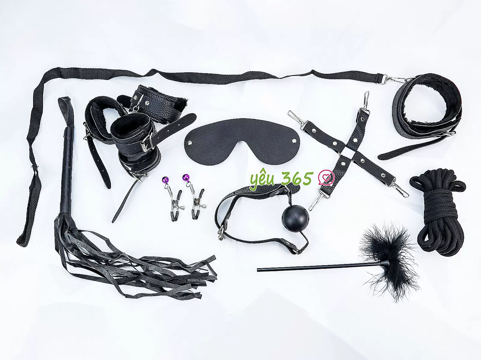 Bộ đồ chơi bạo dâm 10 món màu hồng gợi cảm