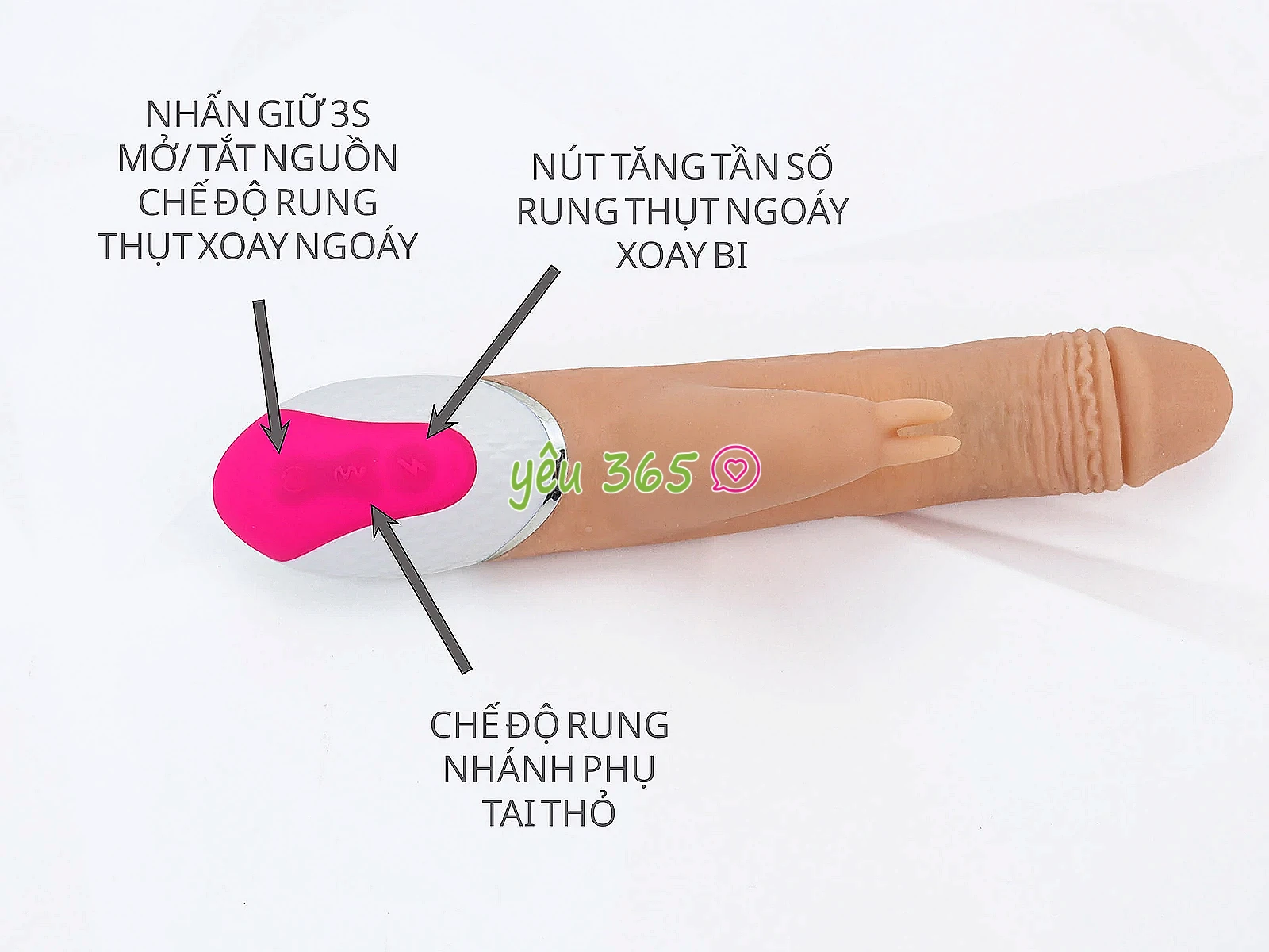 Dương vật giả đa năng Indulge Advancer rung thụt ngoáy